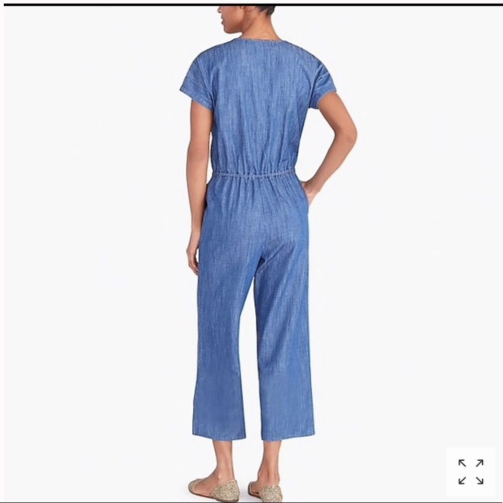 New J crew Denim Jumper/Romper Jump suit small S blue - Picture 3 of 7